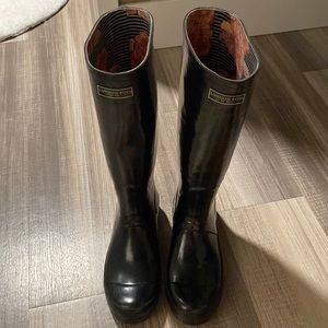 Tall Black Rain Boots